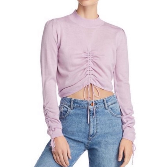 J.O.A. Tops - NWT JOA ruched crop top size m